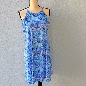 Lilly Pulitzer Vibrant Blue floral cotton Dress